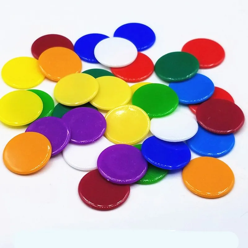 500 шт. 19 мм 18 цветов круглые/прозрачные монеты покерные чипы пластиковые маркеры