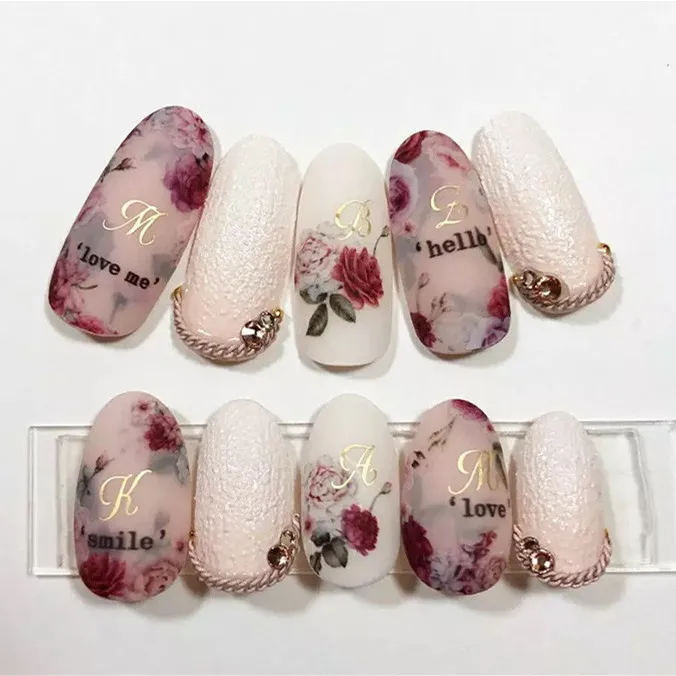 Newest Red Lips 3D Self Adhesive Back Glue Decal Slider DIY Decoration Tools Nail Sticker MG0518-03