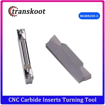 

10PCS Aluminum Carbide Insert MGMN200-G , CNC Lathe Tool, Suit for Aluminum Processing, Insert For Grooving Holder MGEHR/MGIVR