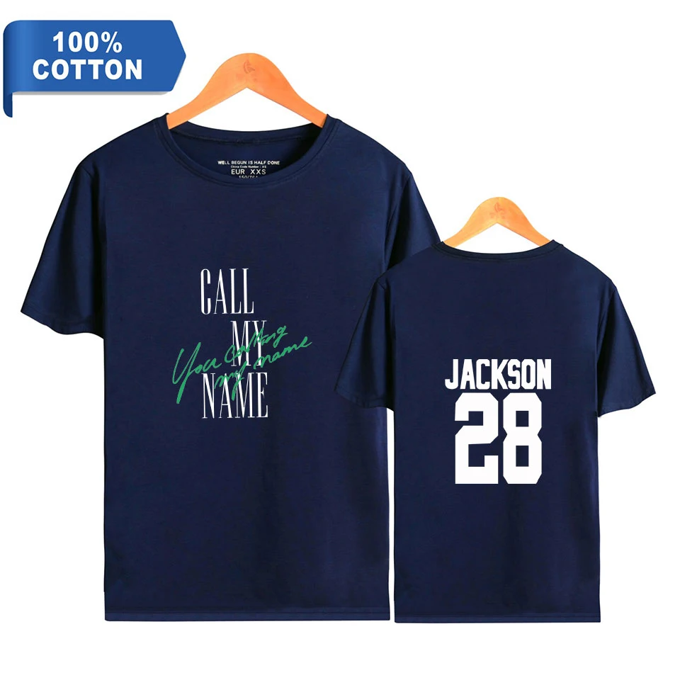 KPOP GOT7, альбом, вызов, мое имя, песня, ты, вызов, мое имя, хлопок, футболка для женщин/мужчин, одежда, футболка с коротким рукавом