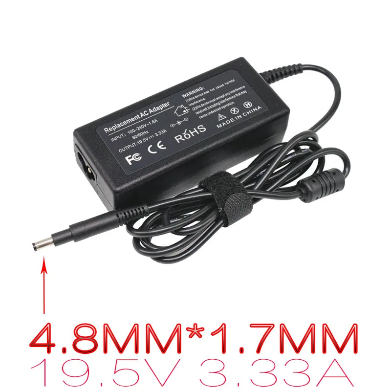 

19.5V 3.33A Laptop power Supply For HP ENVY 4 6 Series Adapter Pavilion Sleekbook 14-b000 Laptop Charger PPP009D Laptop AC