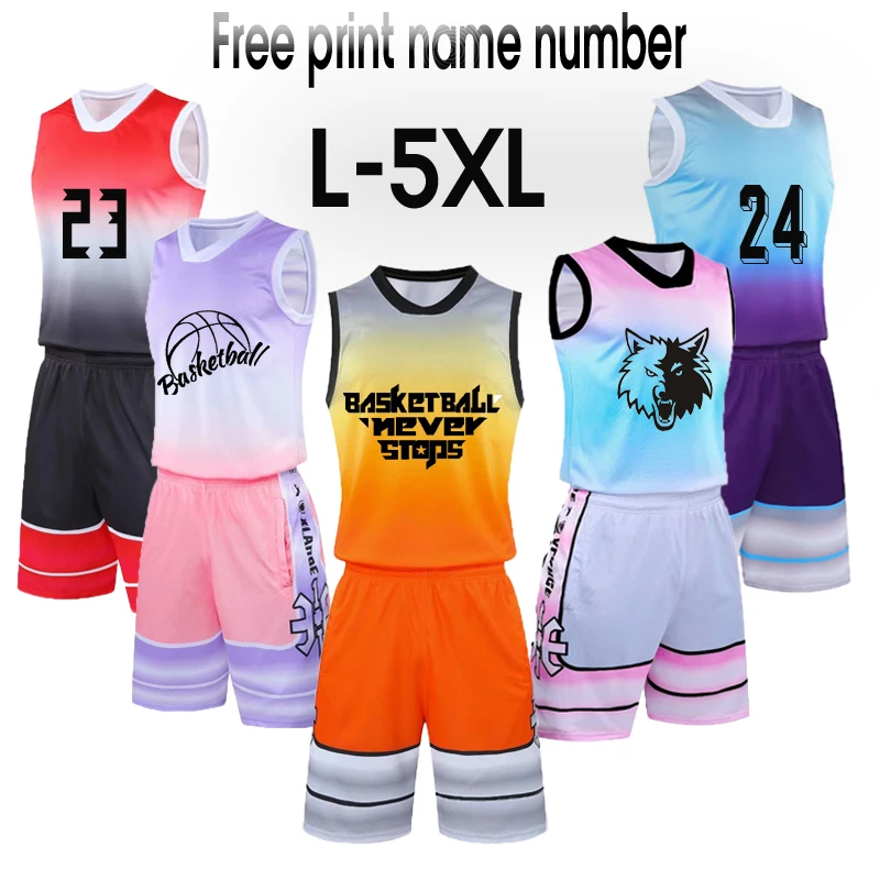 Freies Custom 2021 Manner Basketball Jersey Kits Sublimiert Basketball Shirts Uniformen College Team Usa Basketball Kleidung Sets Basketball Set Aliexpress