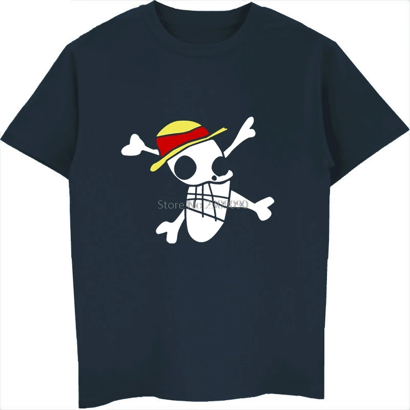 

Anime One Piece The Straw Hat Pirates T Shirt Men Luffy Picture T Shirts Short Sleeve Cotton T-shirt Hip Hop Tee Top Streetwear