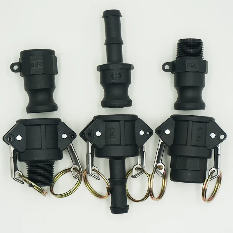 Соединительные детали из ПП пластика Camlock от 1/2 &quotдо 1&quot быстроразъемные
