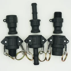 PP Plastic Camlock Couplings Fittings  1/2