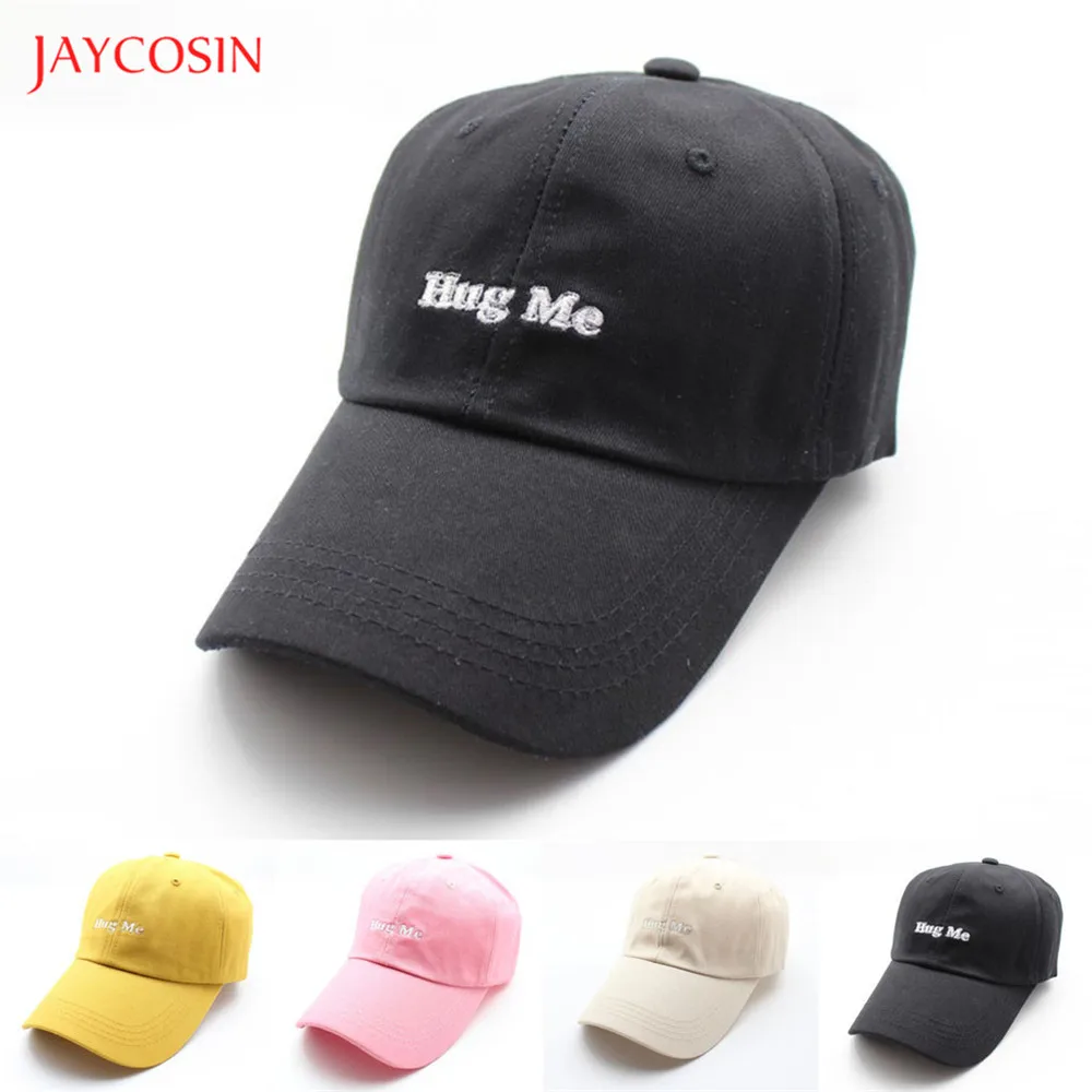 Joycosin, женские и мужские бейсболки для пары, повседневные Хлопковые женские шапки, одноцветные шапки с вышитыми буквами, унисекс, регулируемые кепки