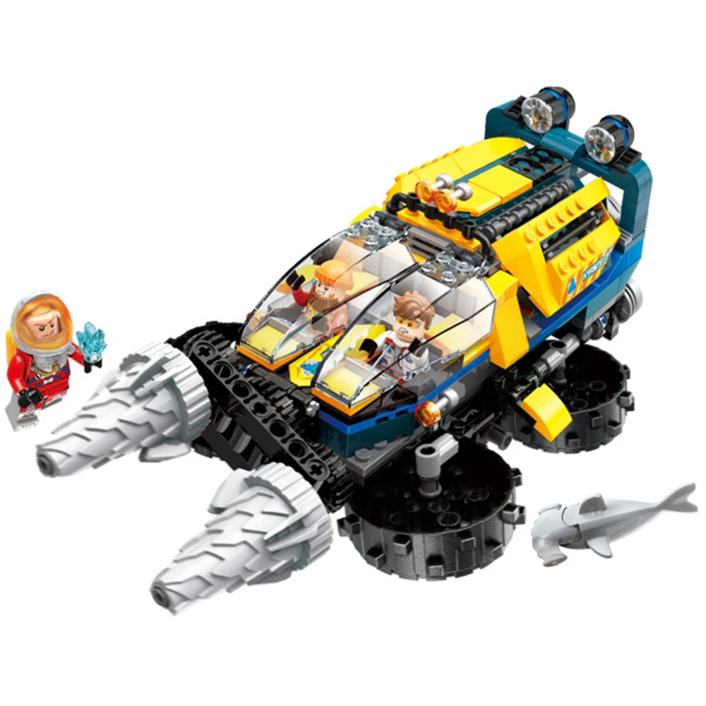 

ENLIGHTEN Diving Spar shark Mining Vortex ascending car Submarine Building Blocks Sets Bricks Model Kid Toy Compatible