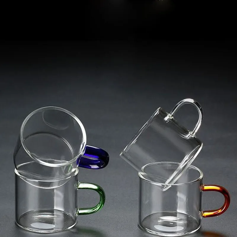 Чайник с толстым прозрачным стеклом маленькая чайная чашка 6 термостойкими