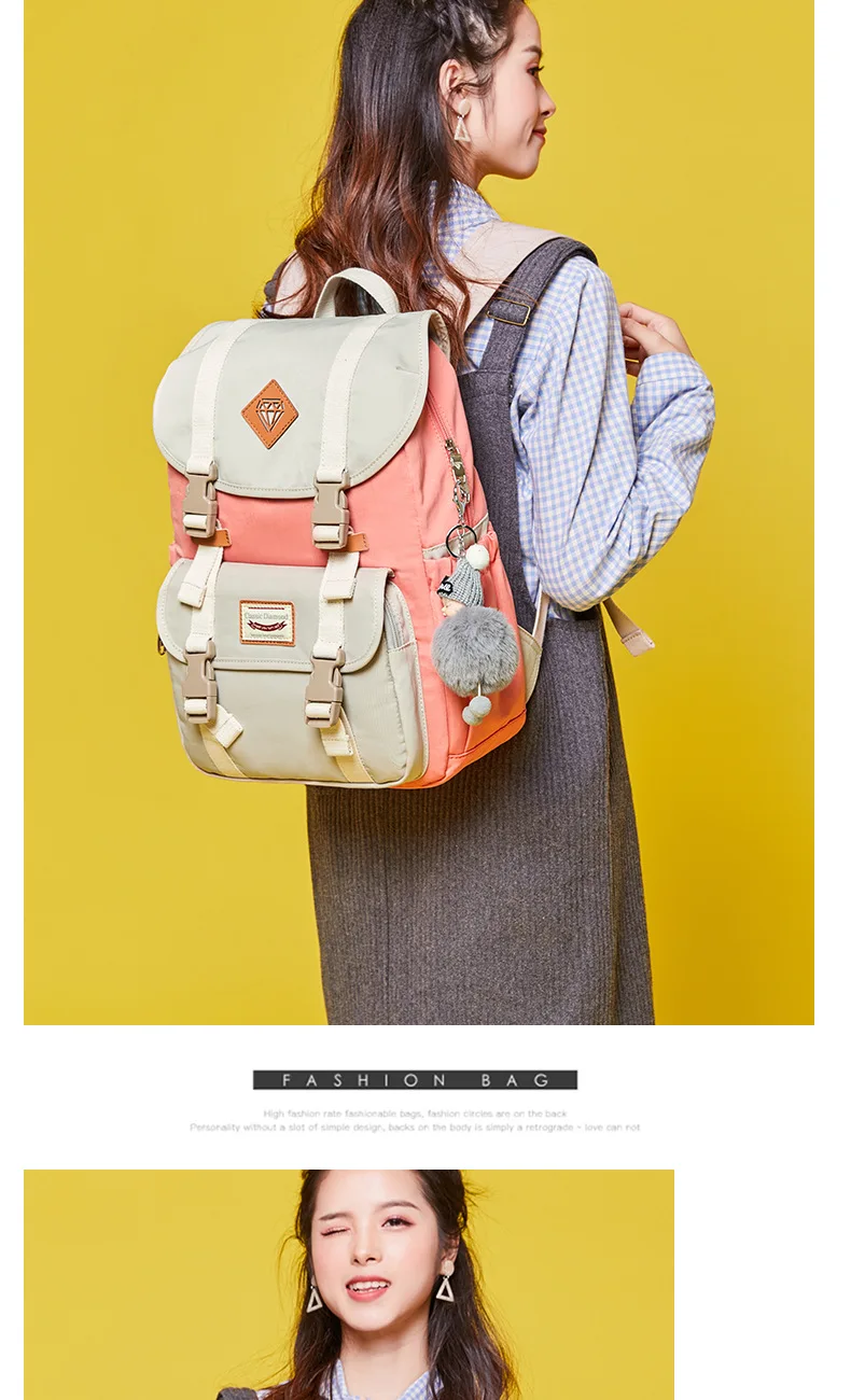 Водонепроницаемый рюкзак для кампуса, школьные сумки для подростков, рюкзак для девочек, Студенческая Детская сумка, нейлоновый лаконичный рюкзак для ноутбука
