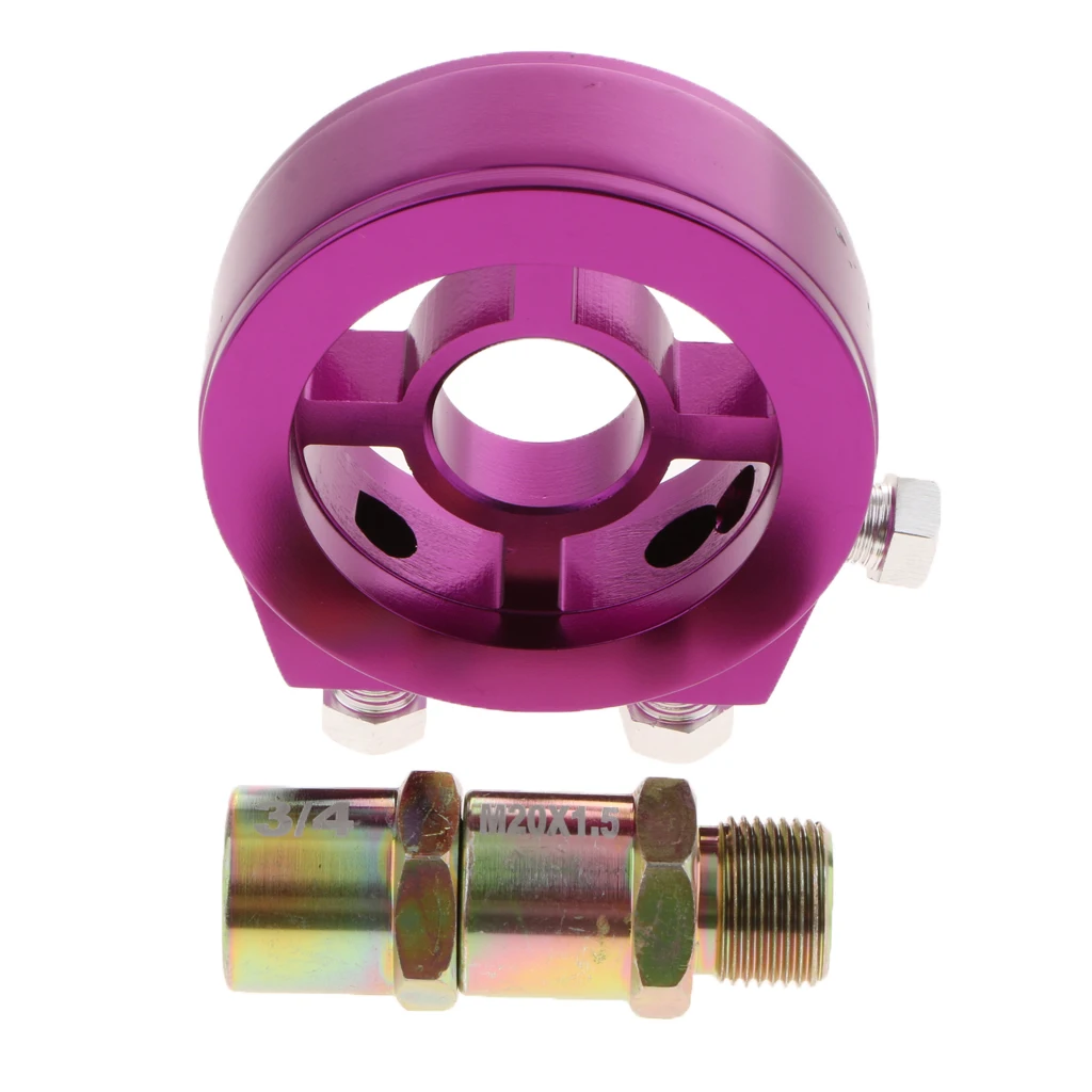 

3/4*16 & M20*1.5 Car Oil Filter Sandwich Adapter For Cooler Plate