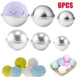 DIY Bath Bombs Sphere Molds Set - 6Pcs Round Ball Soap Making Tools (4.5cm)