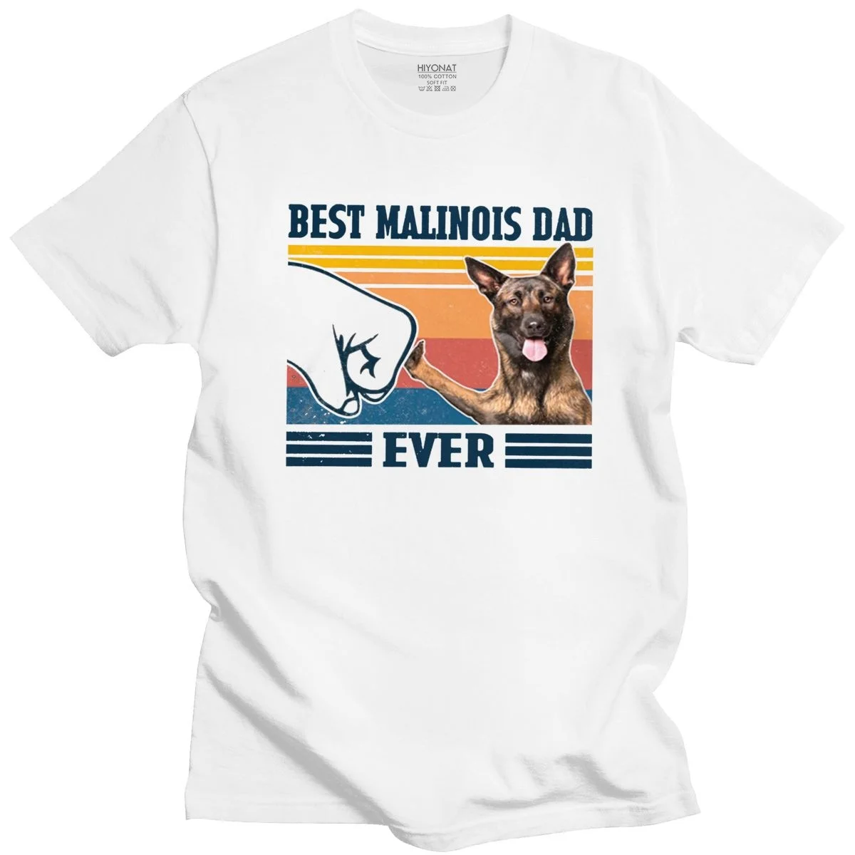 Футболка с коротким рукавом из 100% хлопка в стиле ретро | Мужская одежда