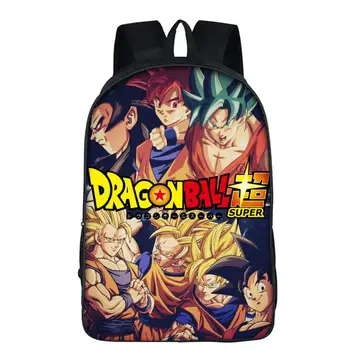 

Anime Dragon Ball Z Backpack for Teenage Boys Girls Super Saiyan Sun Goku Vegeta Beerus Schoolbags Daily Backpack Kids Best Gift