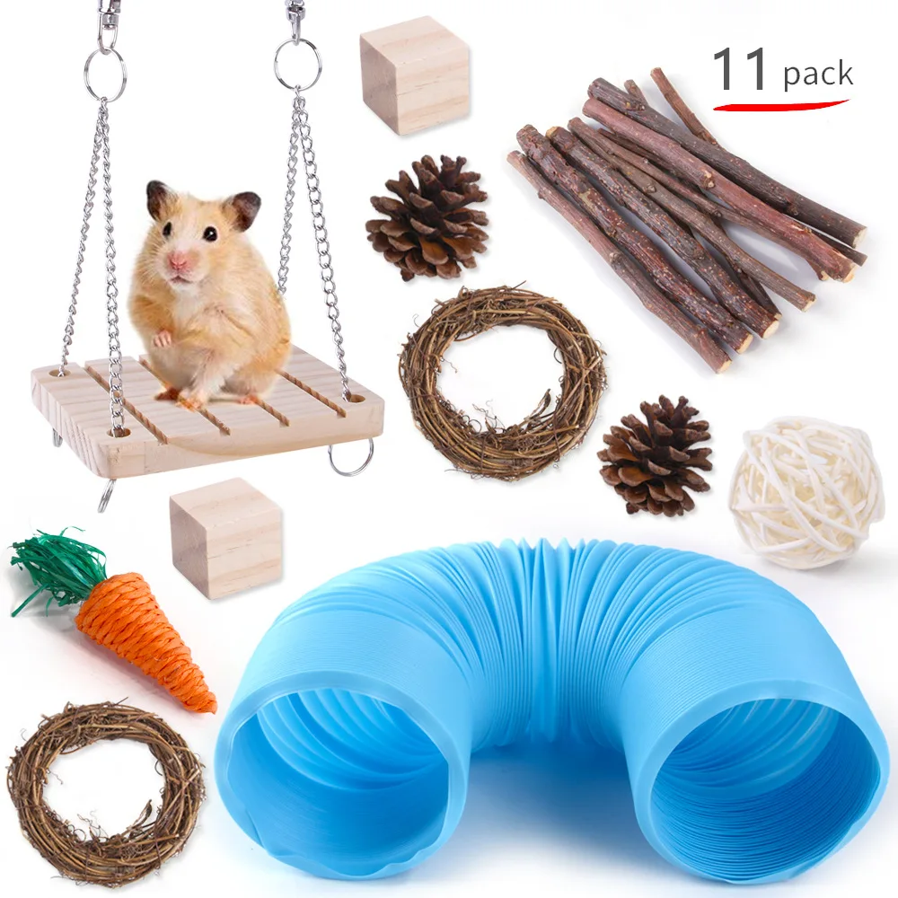 Hámster túnel tubo juguete Navidad cálido cama casa para mascotas hámster Sirio rata ratón Conejillo de Indias Chinchilla Ardilla pequeño Animal jaula 