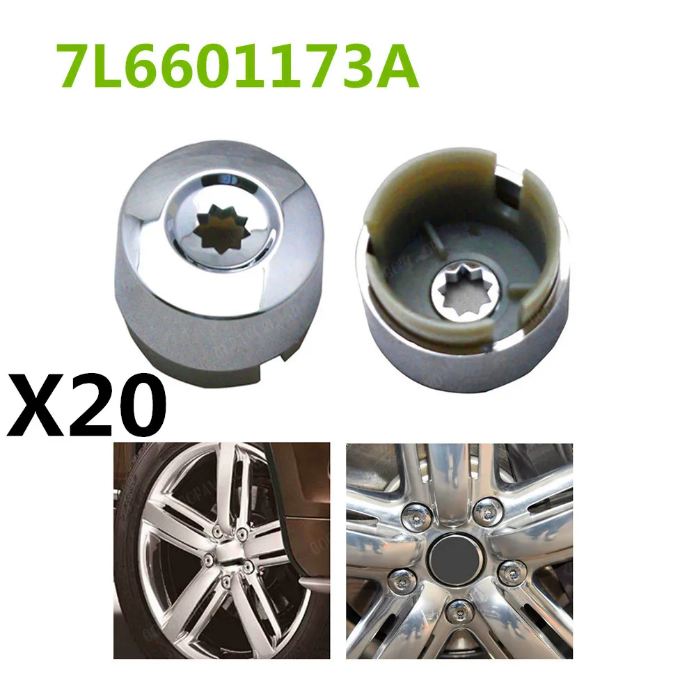 Cache écrou De Roue Chromé Pour VW Touareg 2004-2014 - Lot De 10 Pièces - Référence 7L6601173A