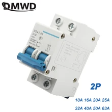 DZ47-63 6A 10A 16A 2P AC 230 В или 400 В 20A 25A 32A 40A 50A 63A мини-выключатель MCB переключатель выключателя