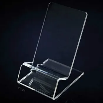 

100pcs/lot Acrylic Cell Phone Display Holder Stand For Smartphones Holder Assesories