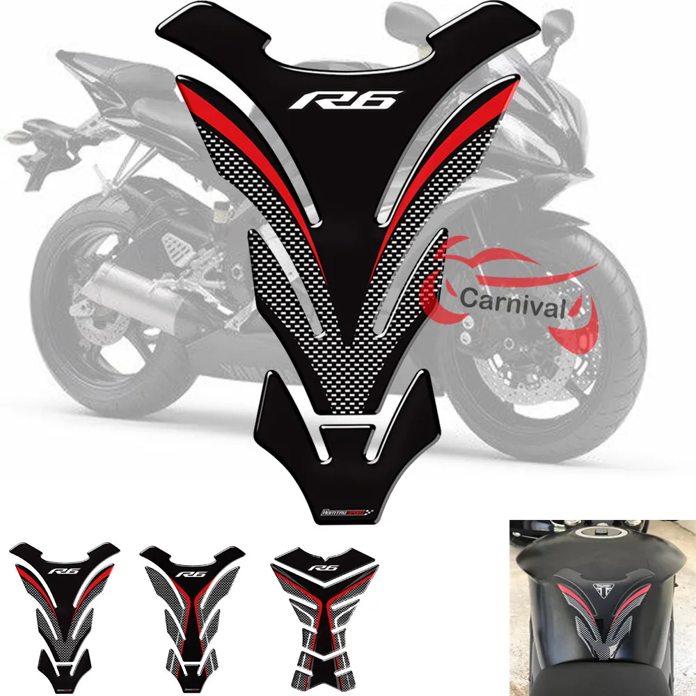 3D защитная накладка на бак мотоцикла чехол forYamaha R6 YZF-R6 1998- бака наклейка наклейки 2009 2010