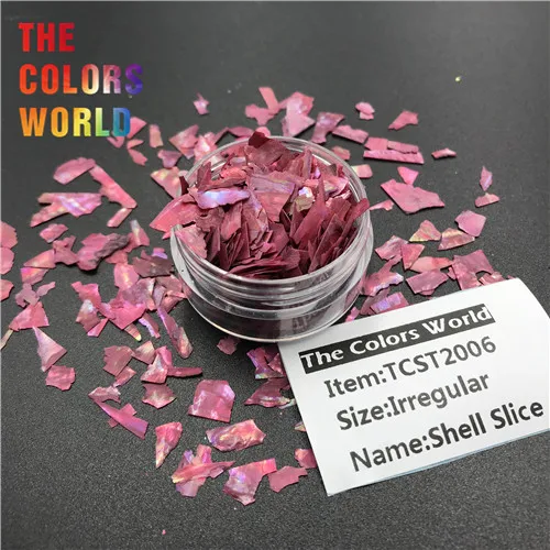 TCST2006 10g TCST-013, необычное украшение в виде ракушки, бумажные чешуйчатые Ломтики для ногтей, блестящее украшение для ногтей, стаканы для рукоделия, аксессуары для фестиваля - Цвет: TCST2006 10g