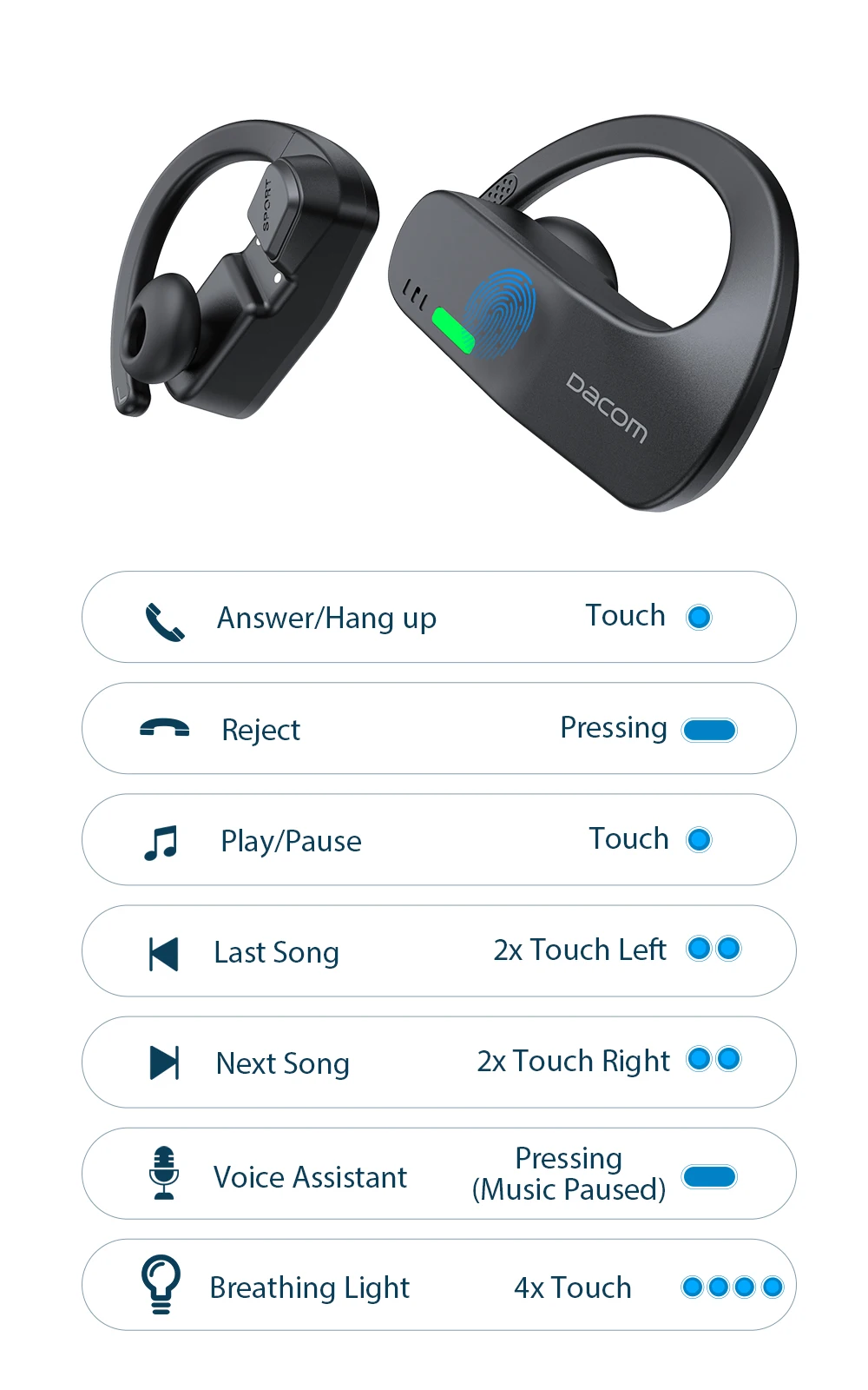Wireless Earbuds Dacom Athlete Tws Review DACOM Bonebuds G84 Bone