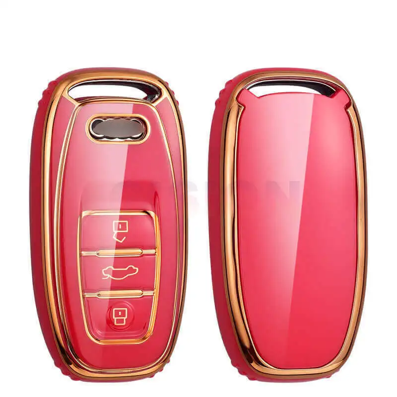 Custodia/cover per Chiave/telecomando per Audi A1 A3 A4 A5 A6 A7 A8 Quattro Q3 Q5 Q7 2009 ~ 2015 - He35e11c20c524612ba1bc23bc28ccfb4g