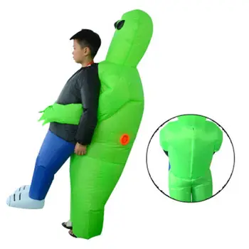 

Inflatable Halloween Alien Holds My Costume Kids Walk Show Child Funny Props Set R7RB