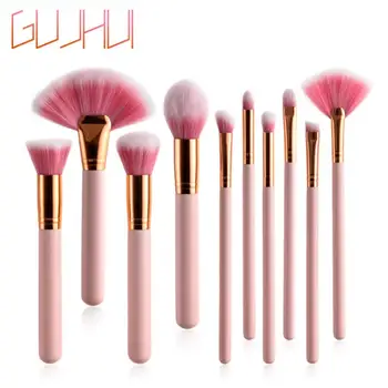 

4/10 Pcs Makeup Brushes Tool Set Cosmetic Powder Eye Shadow Foundation Blush Blending Beauty Make Up Brush Maquiagem 2020 New