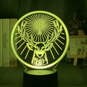 

Led Night Light Lamp Jagermeister 16 Colors Changing Touch Sensor Usb and Battery Powered Nightlight for Bar Table Lamp