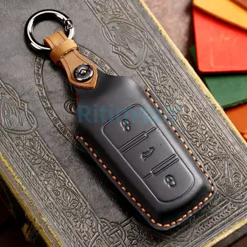 Custodia in pelle per chiave Auto per Volkswagen per VW CC Passat B6 B7 Passat 3C CC Maogotan copertura chiave automatica accessori per lo Styling - Custodia in pelle per chiave Auto per Volkswagen per VW CC Passat B6 B7 Passat