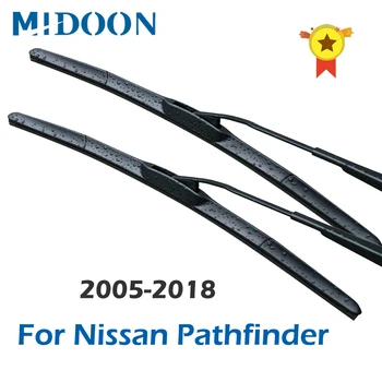 

MIDOON Wiper Blades for Nissan Pathfinder Fit Hook Arms 2005 2006 2007 2008 2009 2010 2011 2012 2013 2014 2015 2016 2017 2018