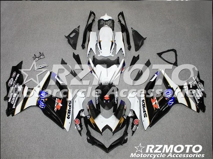 ACE наборы ABS инъекции обтекатели комплект подходит для SUZUKI GSX-R600 GSX-R750 K8 2008 2009 GSX-R600 k8 08 09 синий белый T11