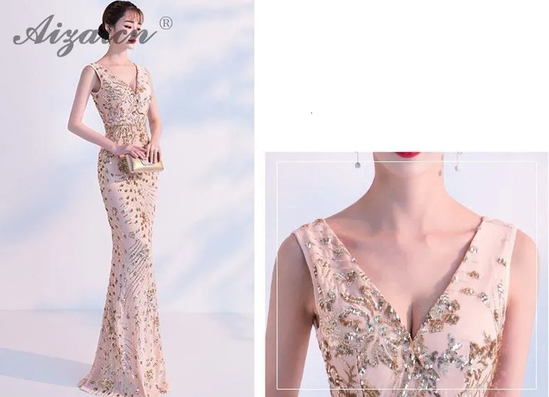 Роскошные блесток Длинные Cheongsam современный Китай Русалка Тонкий вечерние Винтаж платье Qi Pao Для женщин Китайский вечернее китайское платье-Ципао хост платья для женщин