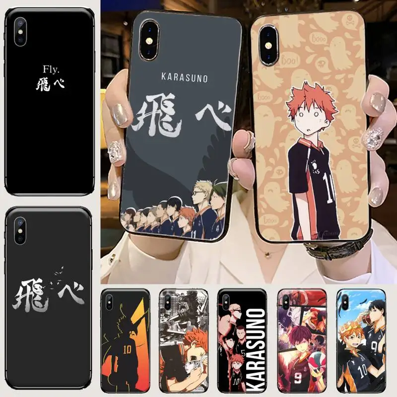 Haikyuu волейбольный японский аниме мягкий резиновый чехол для телефона iphone 5 5s 5c se 6