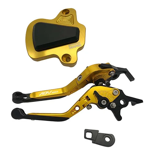 Золотой SEMSPEED для ADV150 ADV 150 стояночный рычаг защита двигателя накладка протектор комплект ЧПУ Мотоцикл Складные тормозные рычаги - Цвет: Золотой