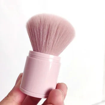 

High Quality Portable Mini Travel Kabuki Retractable Make Up Brushes Power Foundation Blush Beauty Face Makeup Brushes Kit