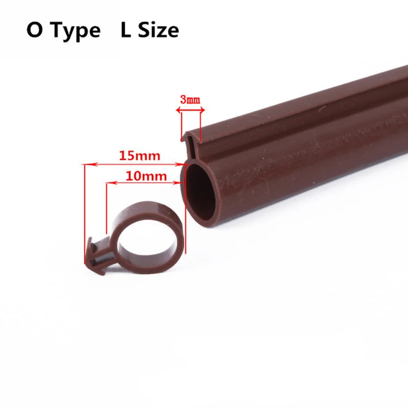 5M/10M O Type Plastic Steel Door Window Block Sealing Weather Stripping Silicon Rubber Elastic Band Draft Stopper Hollow Bulb