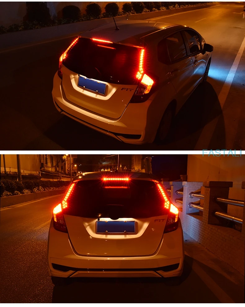 Для Honda FIT JAZZ- автомобиль GP хвост ABS GK5 Модифицированная гибридная версия хвоста Пробивка украшение автомобиля