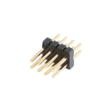 10 pz 1.27mm 1.27 doppia fila maschio 2 ~ 40P Breakaway PCB Board Pin Header connettore Strip Pin header 2*3/4/5/6/7/8/10/12/15/20/40p