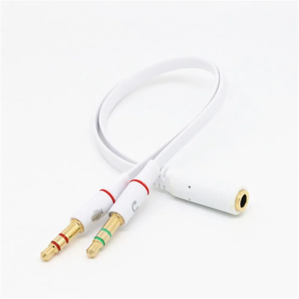 50pcs 3 5mm Jack Earphone Splitter Cable Speaker Headphone Extension Cable 3 5mm Female to 3 5 mm Male Stereo Plug Audio Adapter