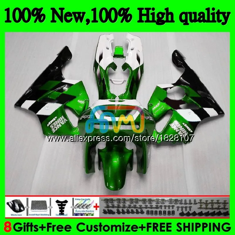 Корпус для KAWASAKI ZX 636 600CC ZX-636 ZX636 ZX-6R 22BS. 76 ZX600 ZX 6R ZX6R 94 95 96 97 1994 Металл Зеленый 1995 1996 1997 обтекатель - Цвет: No. 1
