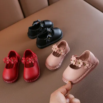 

Spring Girl Casual Shoes Flower Princess Shoes Baby Toddler Shoes Children's Shoes Girls Leather Shoes
