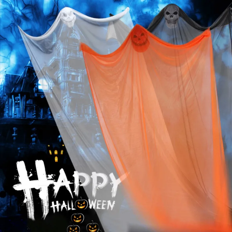 

Halloween Hanging Skeleton Flying Ghost Decorations For Outdoor Indoor Party Bar Scary Props 10.8ft(3.3m) Long 2019 New