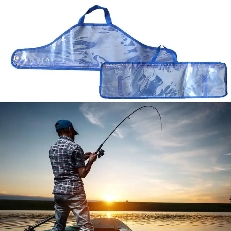 

Triangle Or Rectangle Fishing Bag Portable Transparent Fishing Rod Bag Storage Pole Rod Carry Case Carrier Travel Organizer