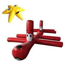 Надувной баланс луч езды на игрушки для детей пляж воды пастбища милая собака Морская звезда играть в игры дети плавающий плот взрослых