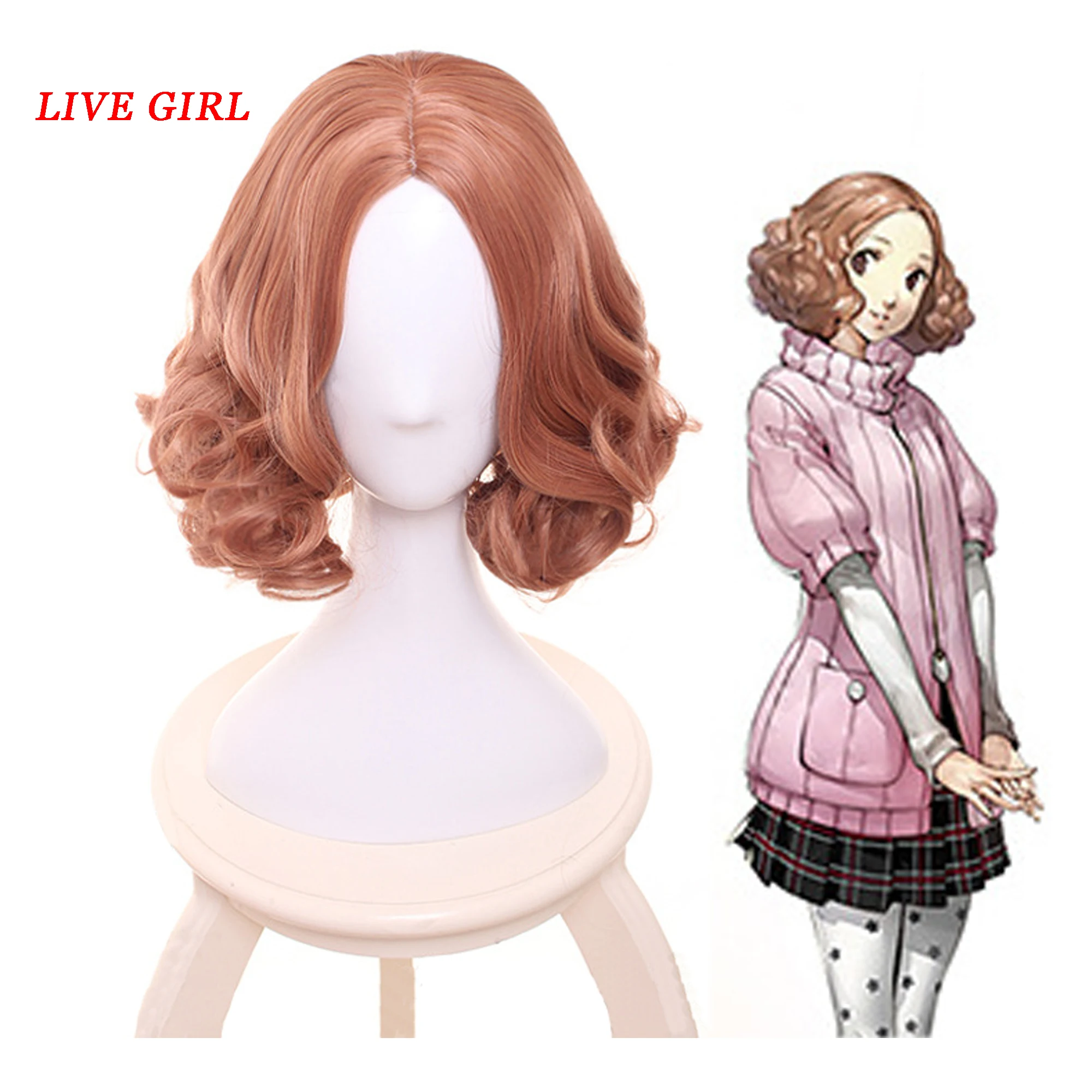 LIVA GIRL Новинка Высокое качество Хару Окумура Косплей парик persona5 костюм Play парики