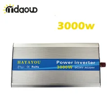 3000W Pure Sine Wave Solar Power Inverter Peaking 6000W Off Grid DC To AC CONVERTER