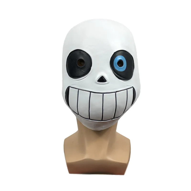 

Funny Kid COOL SKELETON Sans Cosplay Latex Mask Undertale Halloween Skull Cos Headgear Boy Girl Carnival Cosplay Costumes