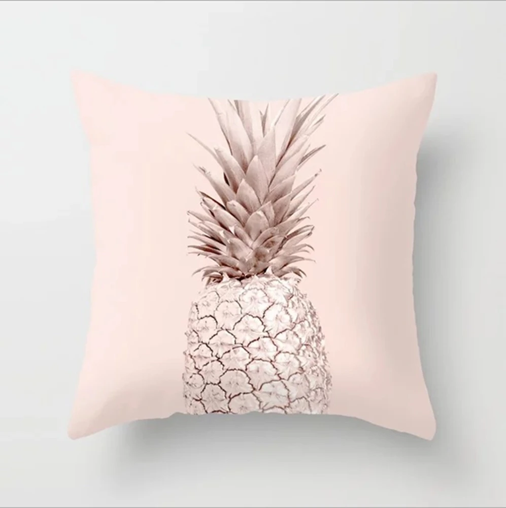 45x45 см наволочка для ресниц розовое золото геометрический ананас блеск полиэстер декоративная подушка для дивана крышка декоративные домашние наволочки