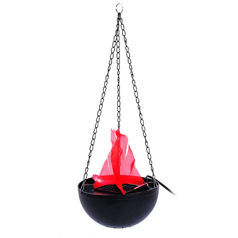 

Artificial Simulated Flame Lamp Hanging Light Halloween Decoration Black