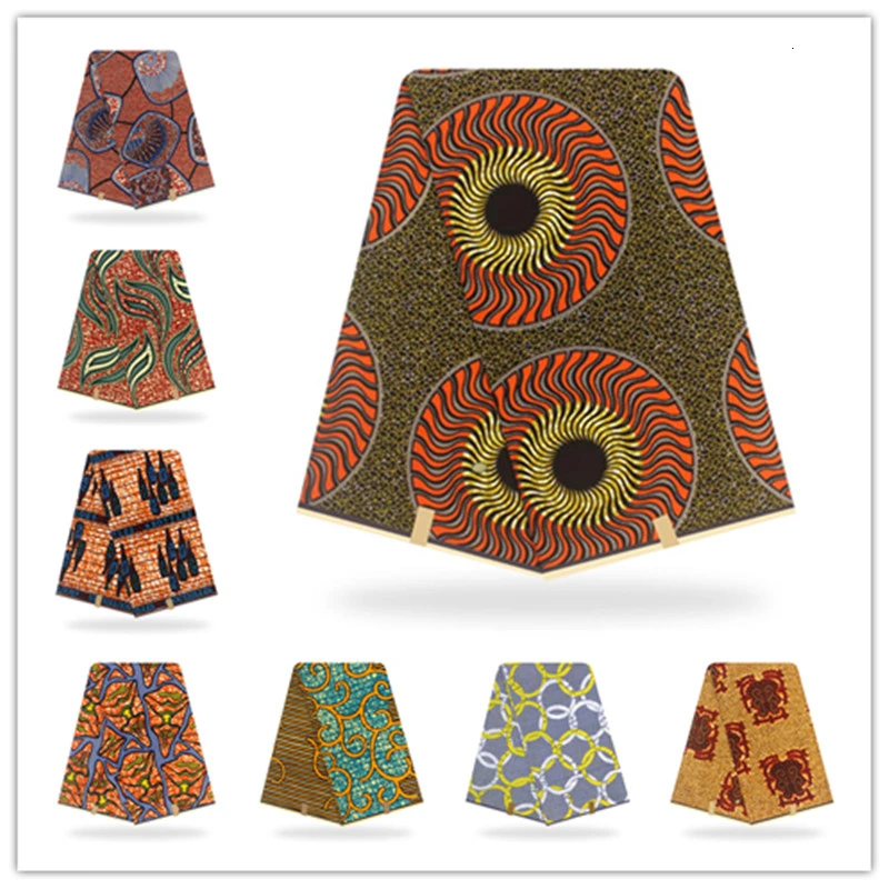 Африканская голландская настоящая восковая Ткань 6 ярдов из Анкары и Нигерии батик ткань чистый хлопок настоящий воск ткань для женщин вечернее платье